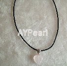 Wholesale Gemstone Necklace-Rose quartz necklace