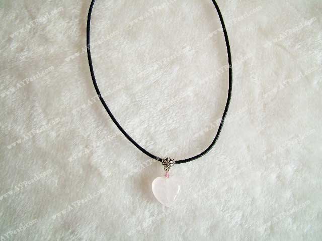 Rose quartz necklace