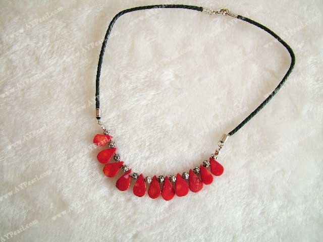 coral necklace