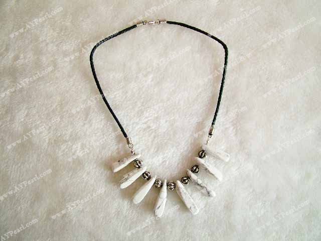 Howlite necklace