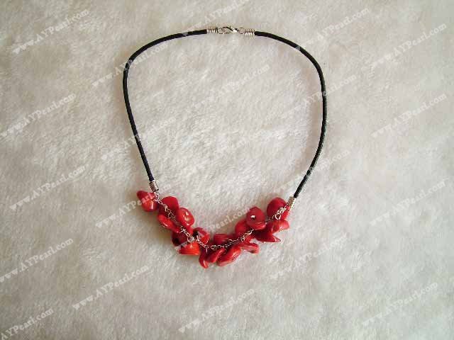 coral necklace