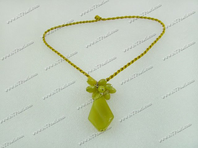 olive jade necklace