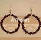 Wholesale Gemstone Earrings-garnet earring