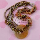 pearl agate necklace