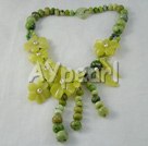 Wholesale Gemstone Necklace-olive jade necklace