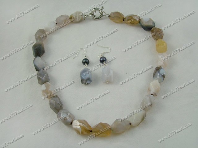 gray agate set