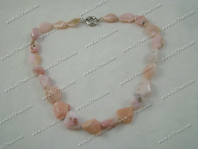 pink stone necklace