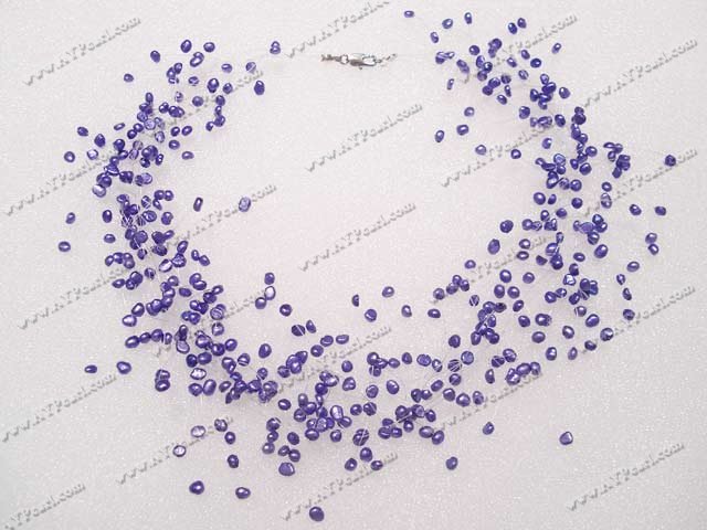 fantast purple pearl necklace