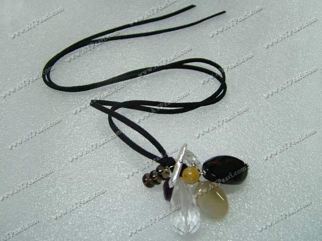 multi-stone crystal necklace