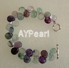 Wholesale Gemstone Jewelry-rainbow fluorite bracelet