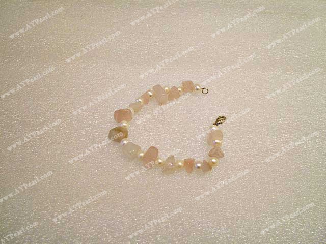 pearl Rose quartz bracelet