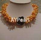 Wholesale Jewelry-Dyed pearl necklace