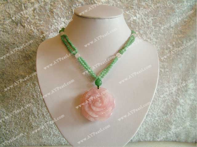 Rose quartz necklace