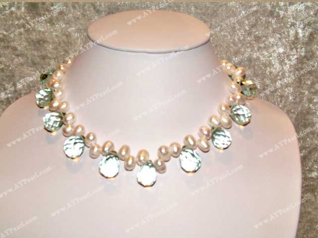 crystal pearl necklace