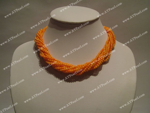 coral necklace