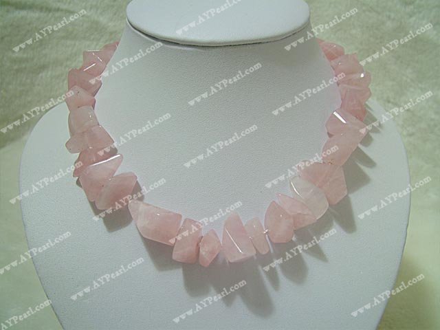 Rose quartz necklace