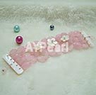 Wholesale Gemstone Bracelet-Rose quartz shell bracelet