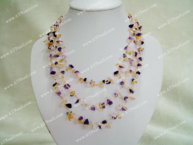 multi-stone necklace