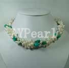 Wholesale Jewelry-Turquoise pearl necklace