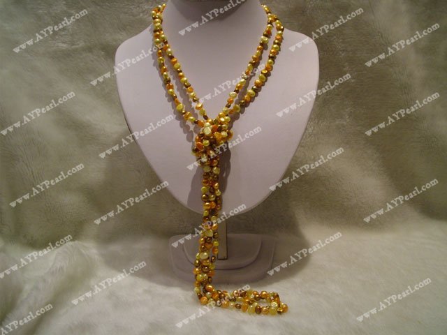 colored pearl necklace