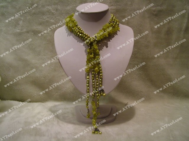 citrine pearl necklace