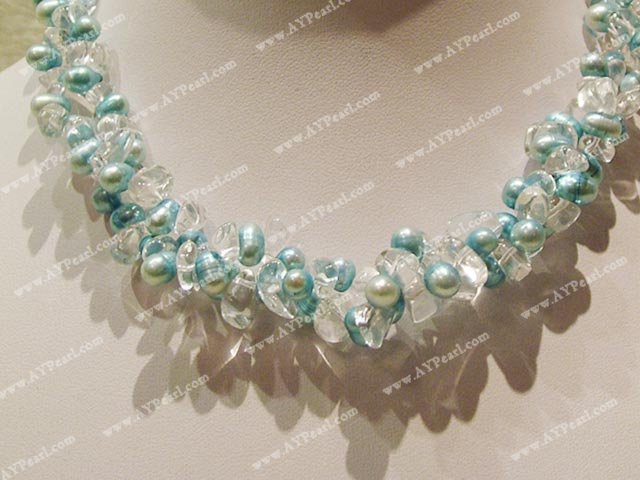 crystal pearl necklace