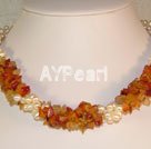 Wholesale Jewelry-pearl agate necklace