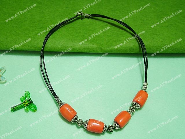 coral necklace