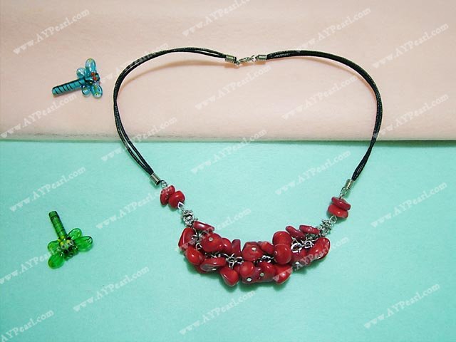 coral necklace