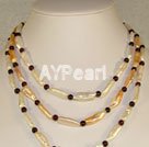 Wholesale Jewelry-pearl garnet necklace