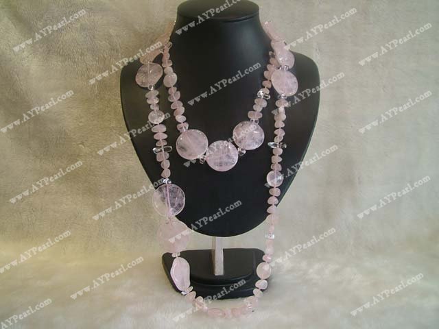 Rose quartz necklace