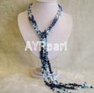 Sodalite pearl necklace