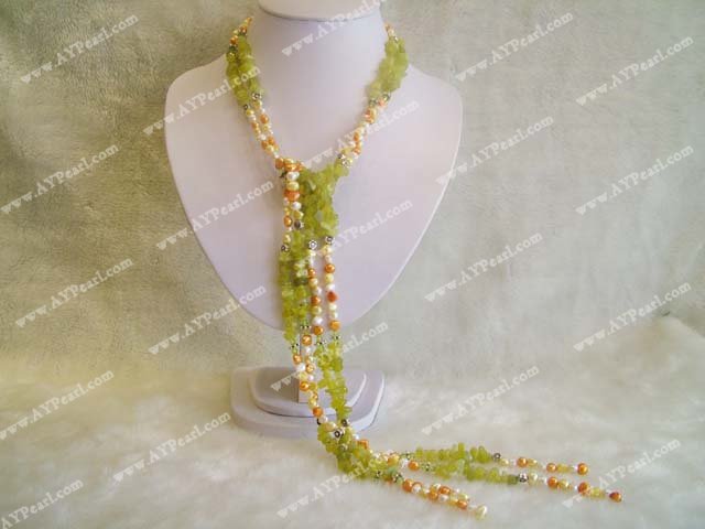 pearl citrine necklace