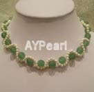 aventurine pearl necklace