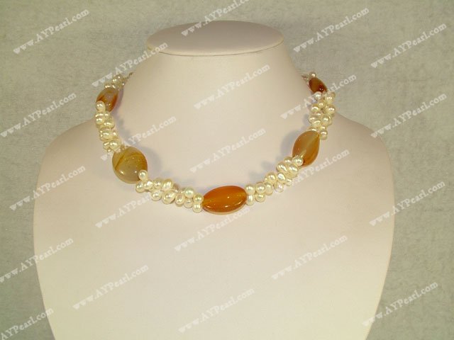 et d'agate collier de perles