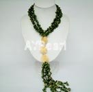 Wholesale Jewelry-pearl yellow jade necklace