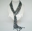 Wholesale Jewelry-Fashion Black Pearl Necklace