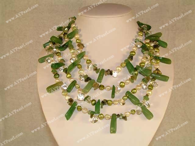 aventurine pearl necklace