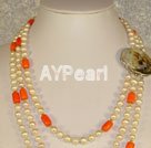 coral pearl necklace