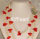 coral pearl necklace