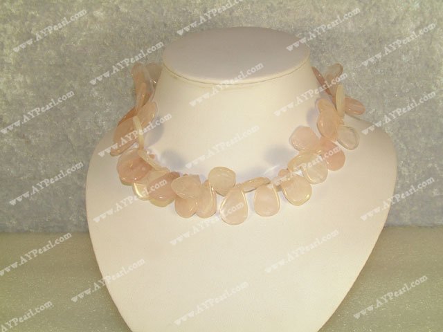 Rose quartz necklace