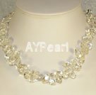 Wholesale Jewelry-white crystal necklace