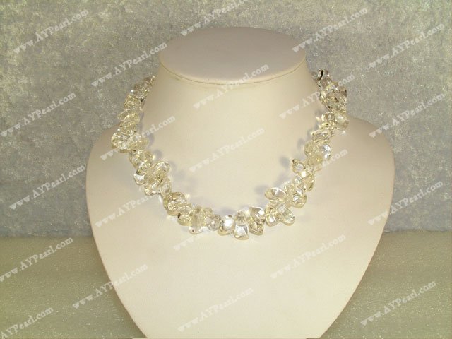 white crystal necklace