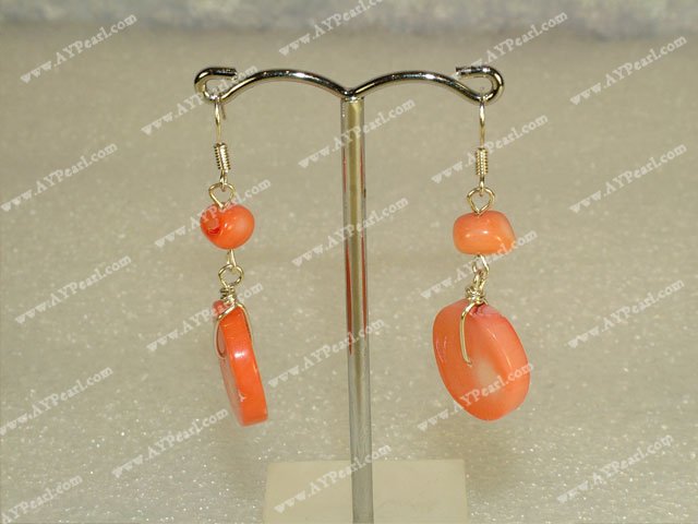 coral earring