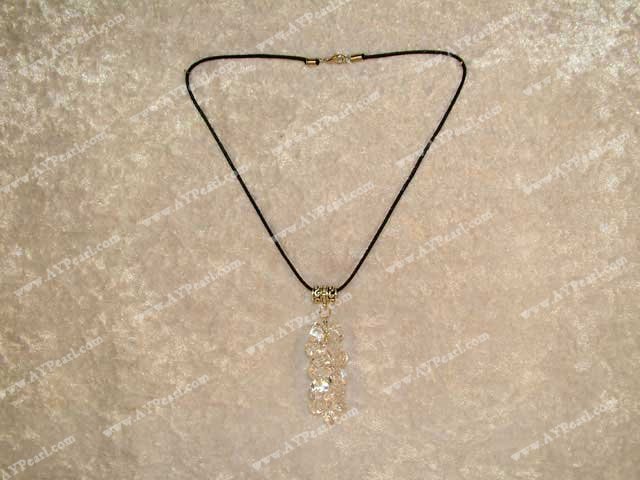 white crystal necklace