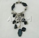 Wholesale Gemstone Bracelet-black agate bracelet