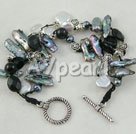 Wholesale Jewelry-Biwa pearl crystal bracelet