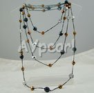 färgglada kristall halsband