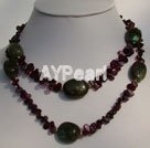 Wholesale Gemstone Necklace-garnet necklace