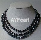 Wholesale Jewelry-black pearl necklace